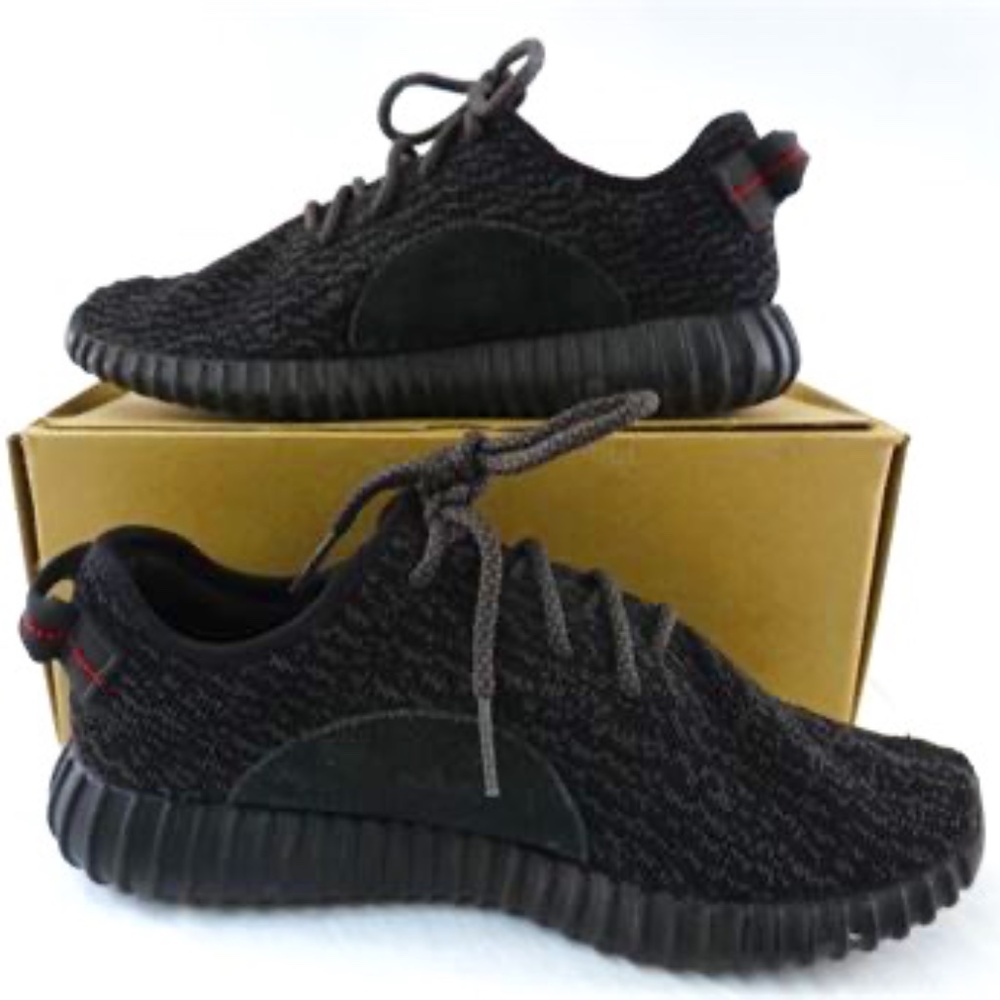 Adidas Yeezy 350 'Black', Size: 8.5 (Men) - Picture 2 of 11